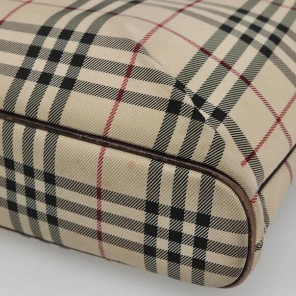 BURBERRY Nova Check Hand Bag Canvas Beige Auth - Picture 11 of 16